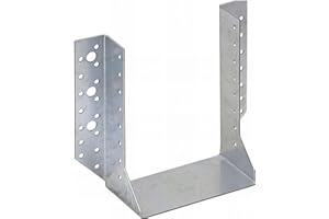 FIXTOUT Sabot de charpente galvanisé à ailes extérieures - Larg. 140 x Ht. 180 mm