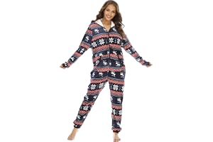BERDITH jumpsuit, onesie för kvinnor, sovoverall jul med huva, träningsoverall, pyjamas, mysig pyjamas, långärmad sparkdräkt