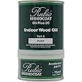 Rubio Monocoat Wood Oil 14 m² - Pure | Oil Plus 2C | Quick-Dry, Eco-Friendly Linseed Wood Oil for Indoor Use Includes Accelerator (Part B) | Preserver | 350 ml