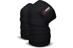 DMoose Fitness Rodilla rodamientos Fuerte, Costuras duraderas - Heavy Duty 78 Pulgadas elástica compresión Rodilla Wraps para Mejorar su Powerlifting, Levantamiento de Pesas y Entrenamientos