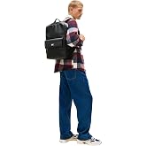 Tommy Jeans TJM ELEVATED PU BACKPACK Erkek Sırt &Ccedil;antası, Siyah, Tek Beden