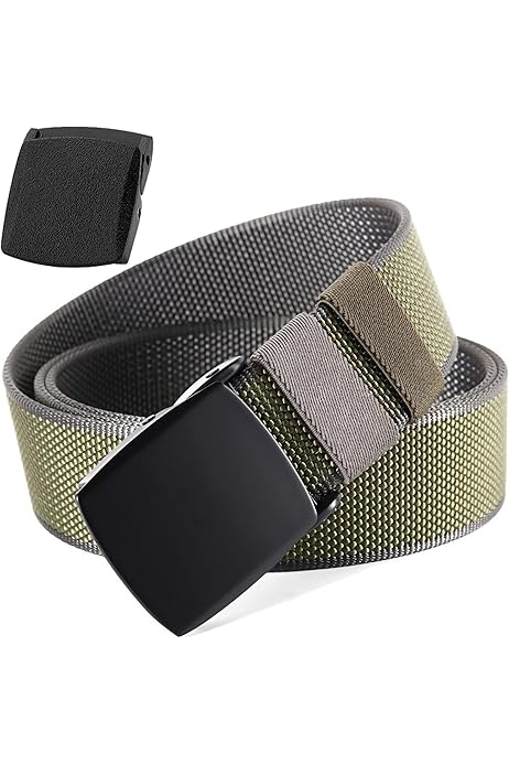 2 Cinture In Nylon Regolabili - Cintura Tattica Senza Metallo Per Caccia E Sport - Foto 2