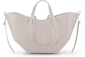 CHAMAIR Shopper Tasche Damen Groß Leder Handtasche Tote Bag mit Kleine Geldbörse Ledertasche Damen Umhängetasche Stilvoll Henkeltaschen Women's Totes Tragetasche