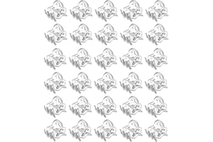 AMDONALO 30 Pcs Small Hair Clips, Mini Hair Clips, Mini Non Slip Hair Claw Clips Clamps for Women Girl's Hair Clear