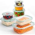 GUSTO CASA - Contenitori Ermetici in vetro Food Organizer - set 5 pezz – On Line Happy Casa Store