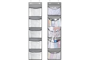 Bettinay 2PCS Over The Door Shoe Storage Organiser Hanger, Hanging Clothes Organizer Rack for Kitchen Bedroom Bathroom Closet Holder