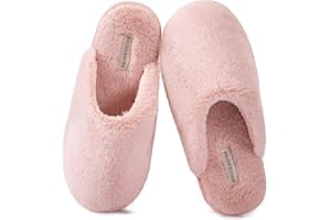 Snug Leaves Damen Flauschige Hausschuhe mit Kunstfell und Memory Foam