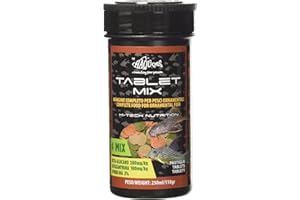 Haquoss Tablet Mix Mangime in Pastiglie affondanti per Pesci Pulitori da Fondo e Vetro, 250 ml/90 gr