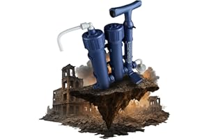 Aora Hydrosolve Filtre à eau d'extérieur [Pompe & Technologie ULTRAFILTRATION] – Filtre à eau potable pour la survie en plein air et le camping – Équipement d’urgence