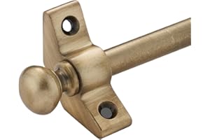 AMSKA INTERNATIONAL Set Of 13, Stair Carpet Rods, Round Finial, Antique Brass, Suitable For Carpet Runners Up To 70 Centimetre Wide Or Narrow
