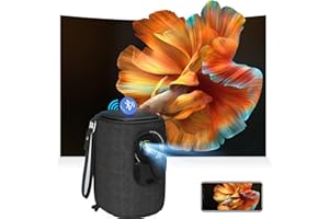 Videoprojecteur【± 50 °Auto Verticale Keystone/Focus Électrique】 Projecteur Video FHD 1080P avec 20000Lux,WiFi,Bluetooth Lisowod Videoprojecteur Portable pour PS5/Home Cinéma/Phone/Fire Stick/HDMI/USB