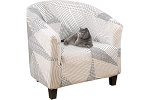 ‎LYDEVO Lydevo Sesselhussen Clubsessel Stretch Sesselschoner Sesselbezug Tub Chair Cover Couchbezug Elastisch Anti-Rutsch Club Sesselüberwürfe Husse für Loungesessel,Verflechten