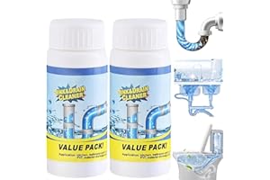 SINGHAO 2 PCS Powerful Sink&Drain Cleaner,Drain Clog Remover,Foaming Sink and Dr/ain Cle/aner,Pipe Dredge Deodorant,Powerful Pipe Dredging Agent,Dra/in Blockage Cl/eaner,Drain C/leaners and Unblockers