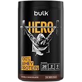 Bulk Hero Whey Protein Powder, Double Chocolate | 26 Servings, 26g Protein + 3g Creatine, 5g BCAAs, Low Sugar, Fast Absorptio