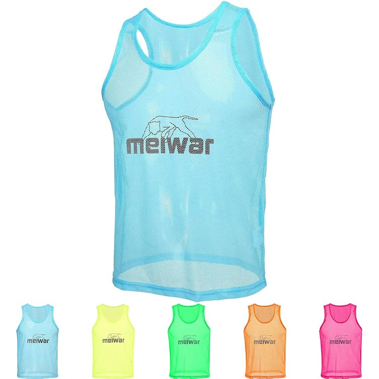 Gilet D'entraînement Football Enfant/adulte - Lot De Plusieurs Couleurs - Pour équipes, Entraînements, Matchs Amicaux - 3