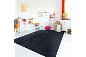 ‎TT HOME TT Home Teppich Kinderzimmer Waschbar rutschfest Kinderteppich Junge Mädchen Weich Pastell, Farbe: Blau Navy, Größe:140x200 cm