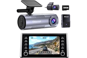 OTTOCAST OttoSafe Cam trådlös CarPlay och Android Auto-adapter med 2K-dashkamera fram och bak, videohantering via originalskä