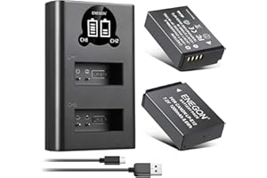 ENEGON 2 Stück 1200mAh LP-E12 Akku für Canon EOS M50, M50 Mark II EOS M, M2, M10, M100, M200, Rebel SL1, 100D, Kiss X7, PowerShot SX70 HS Digitalkamera