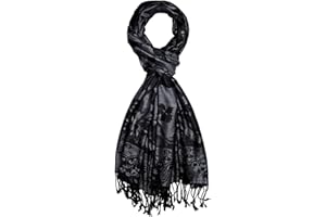 LORENZO CANA Pashmina de 100% viscose pour l`homme – écharpe avec les mesures de 70 x 200 cm - une étole attrayante et noble pour le printemps et l´été en gris anthracite