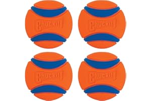 CHUCKIT! Mandarin It! Ultra Medium Boules - Orange, Paquet de 4