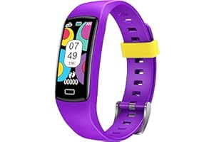 CatShin Orologio Fitness Tracker Bambino Bambina - Smartwatch Bambini Tracciamento Sport Impermeabile Polso Cardiofrequenzimetro Pedometro Activity Esercizio Ragazzi e Ragazze Regali per Android iOS