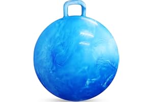 Bedwina Palla Rimbalzante 50,1 cm per Bambini – con Maniglia e Pompa, Giocattolo Gonfiabile Sicuro e Resistente per Interno/Esterno e Gioco Attivo