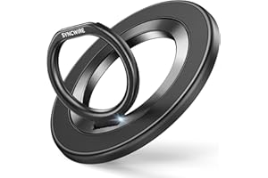 SYNCWIRE Handy Ring Halterung Magnetisch für MagSafe Ring-360 Grad Drehung Handy Griff Halter Fingerhalter für iPhone 17 Pro Max Plus 16 15 14 13 12 Smartphone mit Metallplatte(inbegriffen)