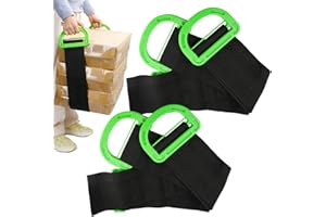 PETGLIMMER 2 Pezzi Cinghie Trasporto Mobili Professionali, 160 cm Regolabile Cinghie per Sollevamento Mobili Trasporto, 100kg, Tracolla per Imballatori di Mobili, Cinture da Trasporto di Mobili per Scatole