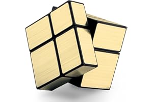 Level25 Cubo 2x2x2 Mirror, Cube 2x2, Dorado, Regalo Original