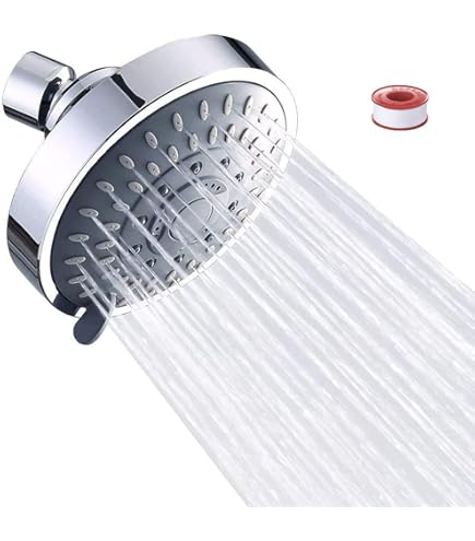 LEDLUX Runder Regenduschkopf 190mm - Hochdruck Duschkopf Verchromt Für Wellness-Erlebnis