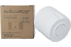 EPIC WATER FILTERS Replacement Filter for The Epic Pure Water Jug, Without BPA Free, Removes Fluoride, Lead, Chromium 6, PFOS, PFOA, Heavy Metals, Micro Organisms, Pesticides, Chemicals, Industrial Pollutants