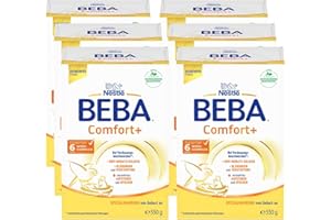 ‎BEBA BEBA BEBA Nestlé BEBA Comfort+ Spezialnahrung bei Verdauungsbeschwerden, Babynahrung von Geburt an, 6er Pack ( 6 x 550g)