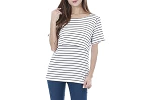 Smallshow Nursing Tops Women’s Maternity Short Sleeve Shirts Maternity Breastfeeding Clothes
