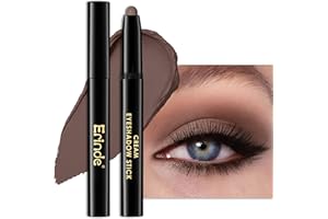 Erinde Lápiz de sombra de ojos mate, resistente al agua y de larga duración, color crema Shimmer Crayon Eyeliner, lápiz metálico Shimmer Eye Makeup Pen #14 Stone