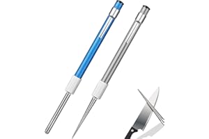 HAOBIN 2 Pezzi Portatile Diamante Rettifica Penna Affilacoltelli Affilacoltelli In Acciaio Portatile Diamante Affilacoltelli Penna Per Affilare Penna Stick Coltelli Da Campeggio Da Cucina All'Aperto