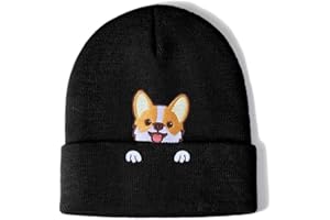 Aretas Corgi Beanie Cappello da donna e uomo, regalo per il proprietario di cani, donna e mamma