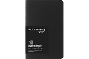 Moleskine Smart Cahier Journal, Pocket, Ruled, Black, Soft Cover (3.5 x 5.5)