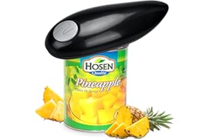 MINSHUXI Abrelatas Eléctrico, Abridor de Latas Automático con Un Solo Toque, Abrelatas Profesional para Personas con Artritis - Negro