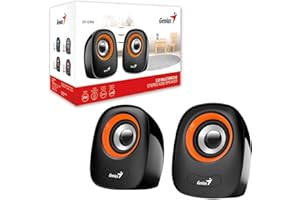 Genius Mini USB Stereo Speakers – Orange – 31730027402