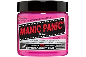 Manic Panic Cotton Candy Pink Classic Creme, Vegan, Cruelty Free, Pink Semi Permanent Hair Dye 118ml