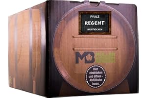 ‎WEINHAUS MÜLLER BORNHEIM Weinhaus Müller Bornheim 5L Bag in Box Pfälzer Regent Rotwein halbtrocken 2024 - Qualitäts-Rotwein halbtrocken aus der Pfalz, Geschmack:halbtrocken, Rebsorten:Regent, Größe:5 L
