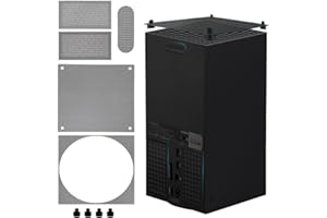 Chanvoo Staubfilter kompatibel mit Xbox Series X, Zubehör mit 4 Silikonstopfen und 4 PVC-Netzen, hochdichtes, atmungsaktives Metallgeflecht, Schutz