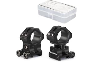 ‎WESTHUNTER WestHunter Optik Höhenverstellbare Picatinny Zielfernrohrringe, 25,4mm 30 mm Präzisions-Zielfernrohrmontage | 6 Farben