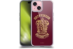 Head Case Designs Licenciado Oficialmente Harry Potter Gryffindor Quidditch Reliquias de la Muerte X Caso Funda de Gel Suave Compatible con Apple iPhone 15