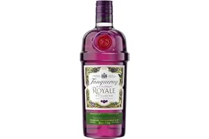 ‎TANQUERAY Tanqueray Blackcurrant Royale Distilled Gin - ideal spirit for cocktails, gin and tonic or as a gift - 1 x 0.7l