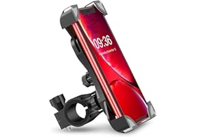 Glangeh Handyhalterung Fahrrad, Einstellbar Lenker Fahrrad Handyhalterung mit Silicone Pad, 360° Drehbar Anti-Shake handyhalterung Motorrad Kompatibel mit iPhone 14 Pro Max/13 Pro/12, Samsung und usw