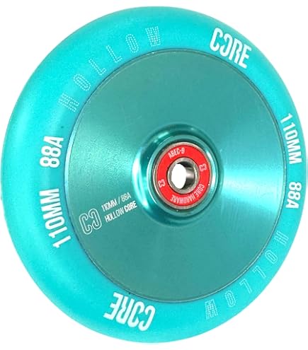 Ruota Hollow Stunt Scooter CORE Hex – 110 Mm In Alluminio 6061, ABEC-9, Leggera 226g, Viola, Perfetta Per Trick E Street