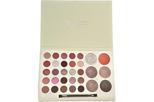 HISUNBEN Ensemble de Maquillage pour Filles, 31 Couleurs,Coffret Maquillage Enfant, Non Toxiques,avec 6 pinceaux lavables, Performance scénique, Halloween, fête,Noël Anniversaire Jouet (Fuzzy Gold Powder)