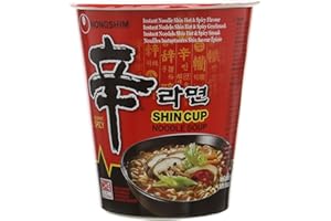 NONGSHIM Nong Shim Shin Instant Noodle Cup , Pack of 12