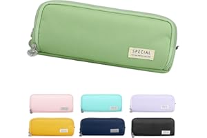 Yordawn Trousse Scolaire Trousse à Crayons Grande Capacité avec 3 Compartiments Trousse Scolaire pour Fille Garcon Femme Scolaires Papeterie Trousse Maquillage Organisateur Cadeau (Vert)